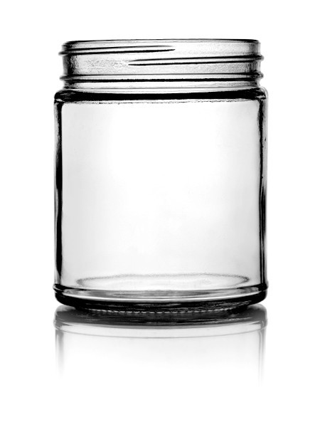 Straight-Sided Glass Jar With Black Color Lids - 9 oz &amp; 16 oz