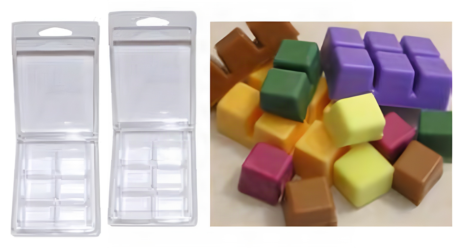 Wax Tart Melt Clamshell Molds - STANDARD SIZE