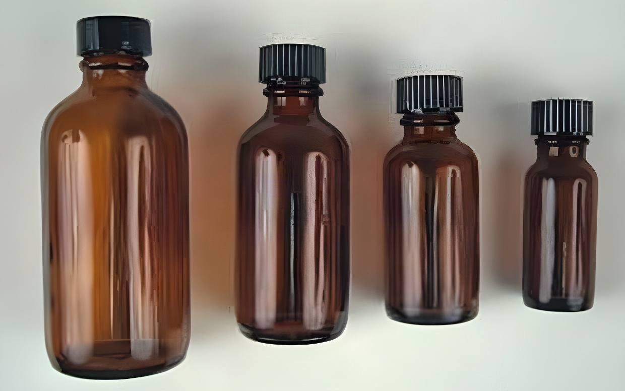 1 Dozen Amber Glass Bottles 1 oz.