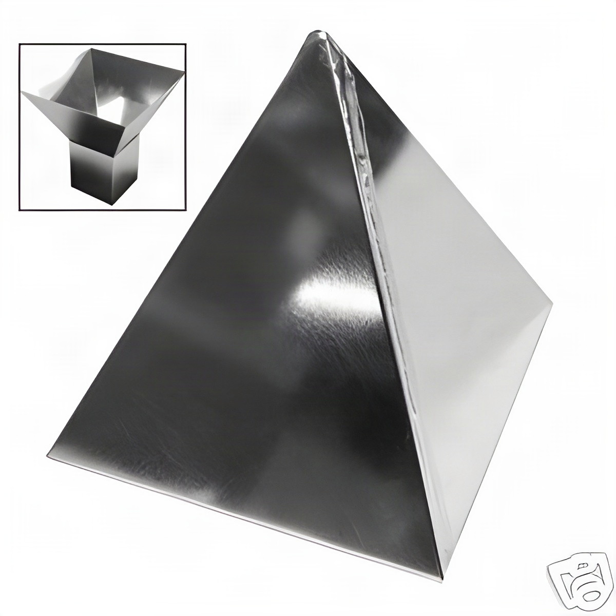 Pyramid Straight Corner w/Stand Pillar Candle Mold